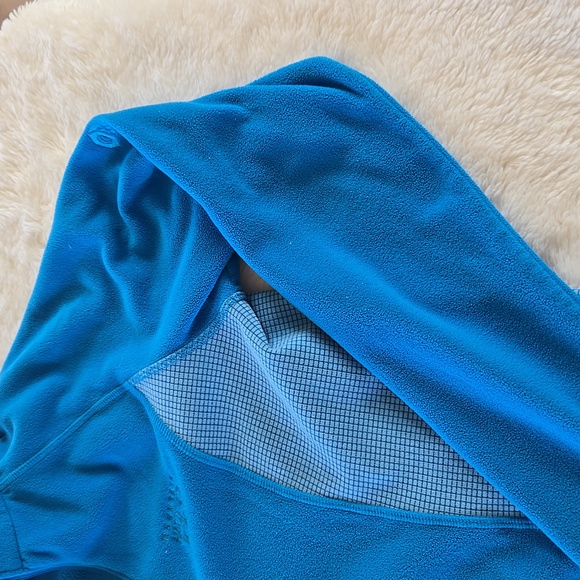 Mountain Hardware Women's Long Sleeve Fleece Blue Fleece Zip-Up Jacket - Picture 4 of 14